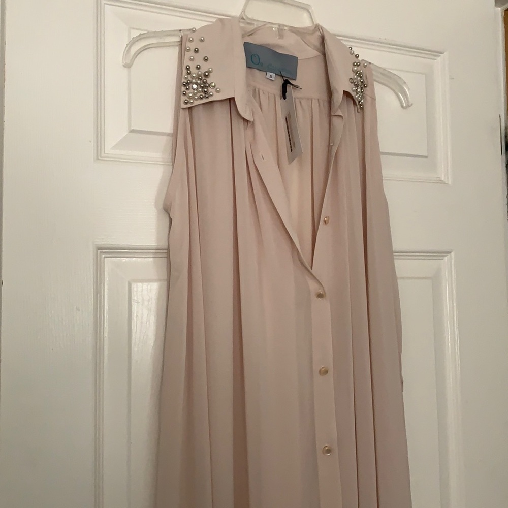 Sheer ivory maxi dress